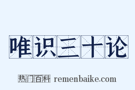 唯识三十论是什么意思的图片